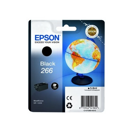 Epson oryginalny ink / tusz C13T26614010, 266, black, 5,8ml