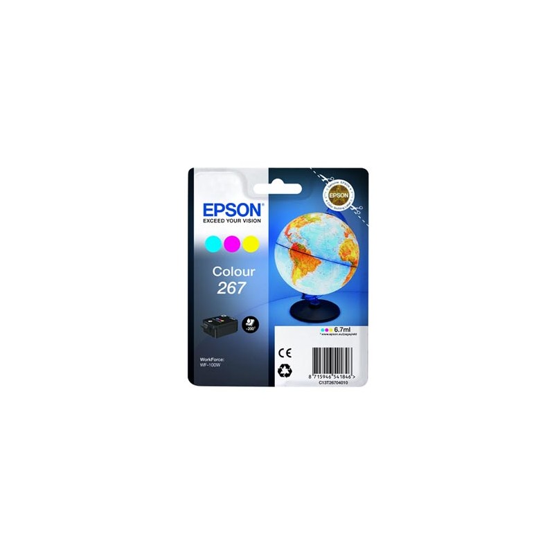 Epson oryginalny ink / tusz C13T26704010, 267, color, 6,7ml
