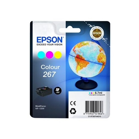 Epson oryginalny ink / tusz C13T26704010, 267, color, 6,7ml