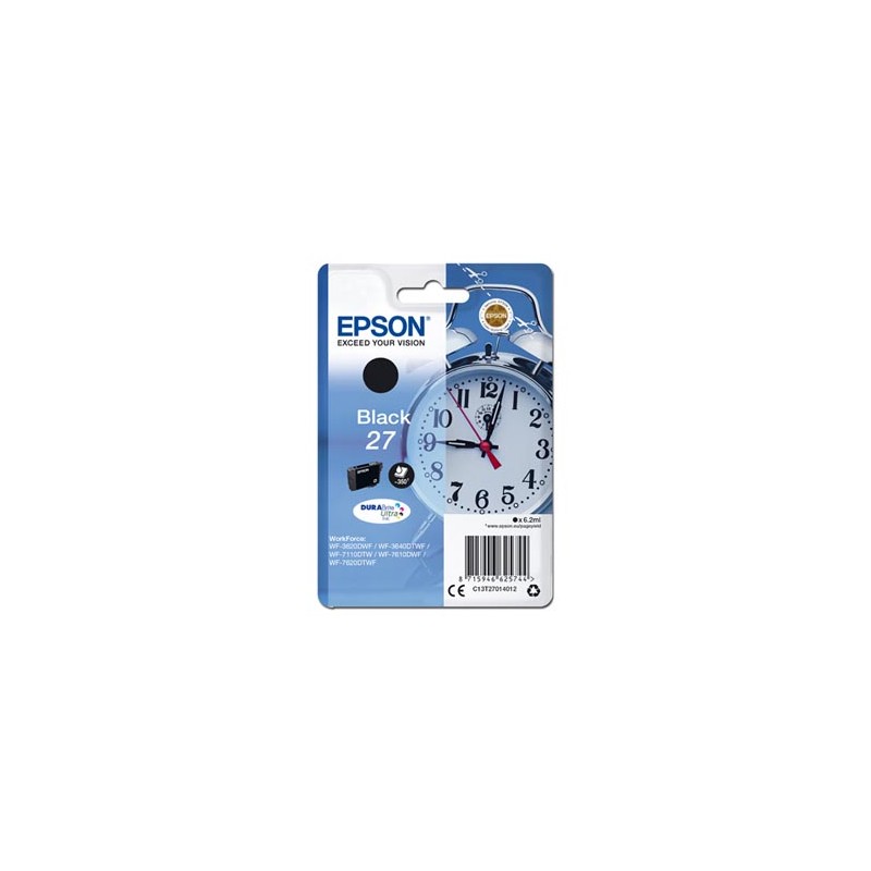 Epson oryginalny ink / tusz C13T27014012, 27, black, 6,2ml