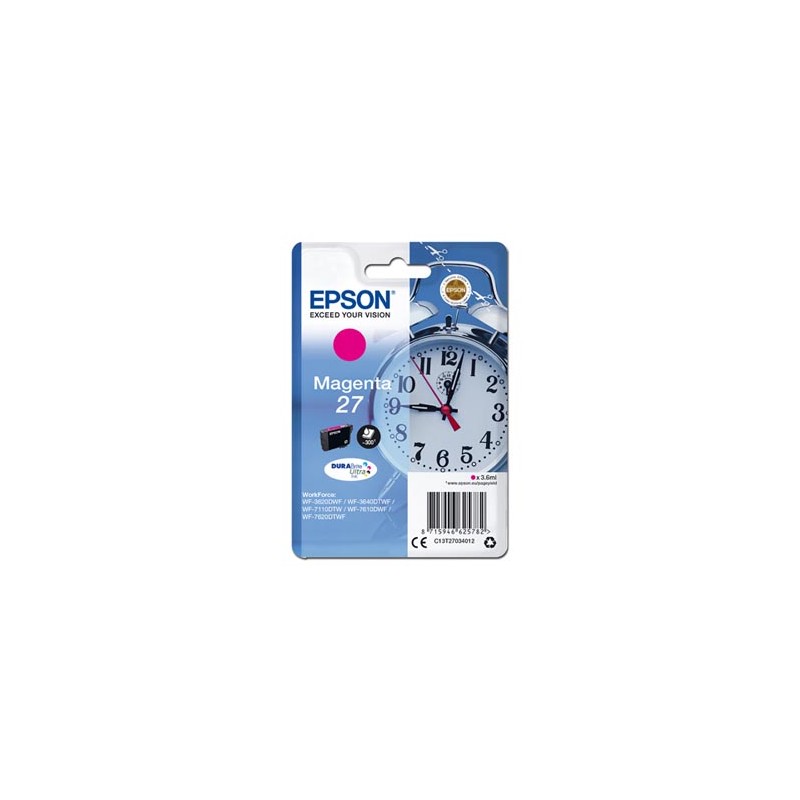 Epson oryginalny ink / tusz C13T27034012, 27, magenta, 3,6ml