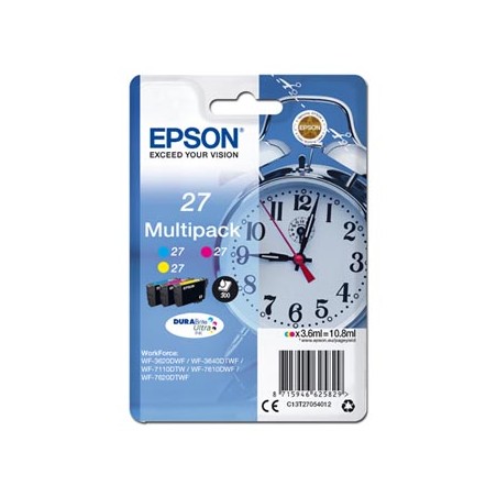 Epson oryginalny ink / tusz 13T27054012, 27, color, 3x3,6ml