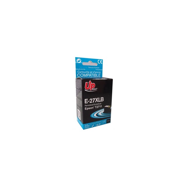 UPrint kompatybilny ink / tusz z C13T27114010, 27XL, E-27XLB, black, 1100s, 23ml