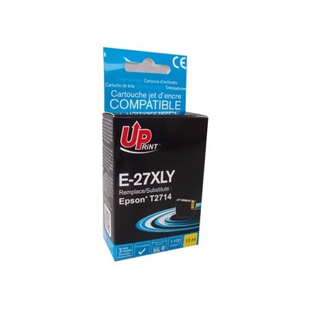 UPrint kompatybilny ink / tusz z C13T27144010, 27XL, E-27XLY, yellow, 1100s, 13ml