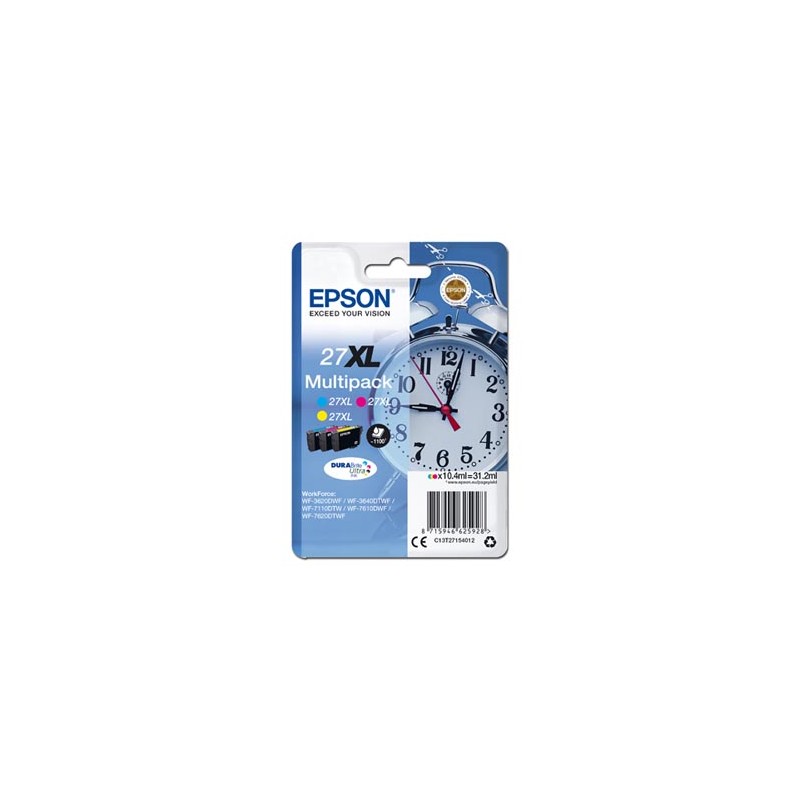 Epson oryginalny ink / tusz C13T27154012, 27XL, color, 3x10,4ml