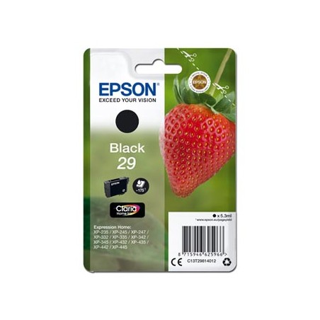 Epson oryginalny ink / tusz C13T29814012, T29, black, 5,3ml