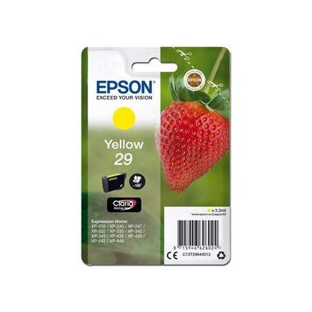 Epson oryginalny ink / tusz C13T29844012, T29, yellow, 3,2ml