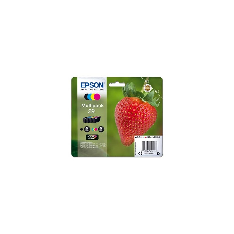 Epson oryginalny ink / tusz C13T29864012, T29, CMYK, 5,3/3x3,2ml