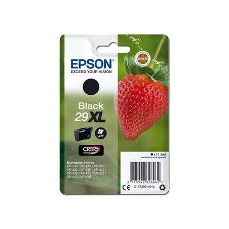 Epson oryginalny ink / tusz C13T29914012, T29XL, black, 11,3ml