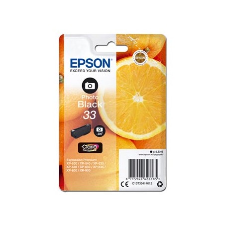 Epson oryginalny ink / tusz C13T33414012, T33, photo black, 4,5ml