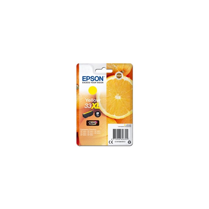 Epson oryginalny ink / tusz C13T33644012, T33XL, yellow, 8,9ml