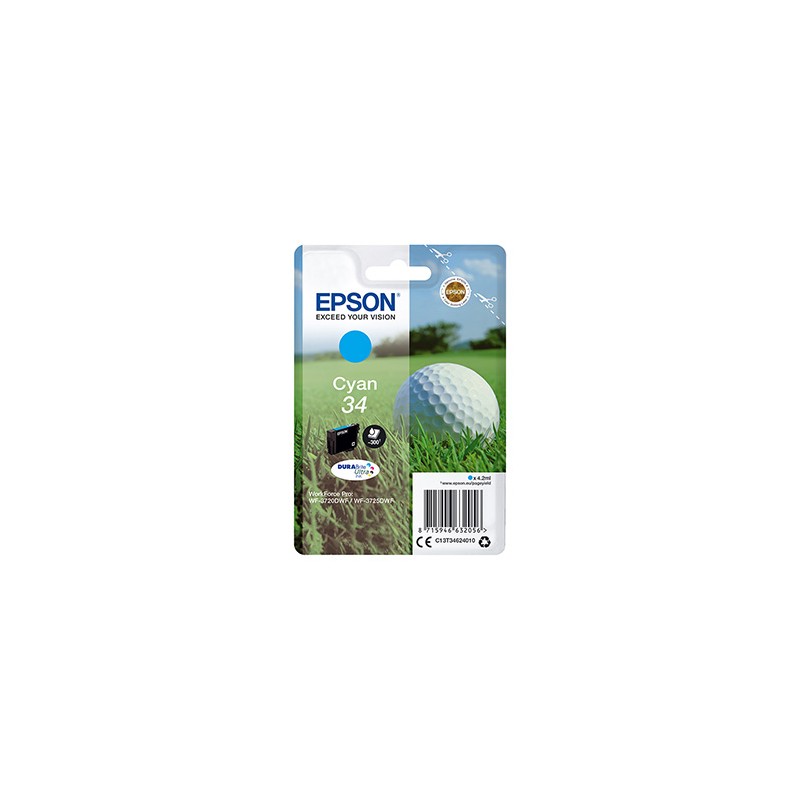 Epson oryginalny ink / tusz C13T34624010, T346240, cyan, 4.2ml
