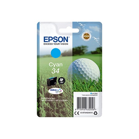 Epson oryginalny ink / tusz C13T34624010, T346240, cyan, 4.2ml