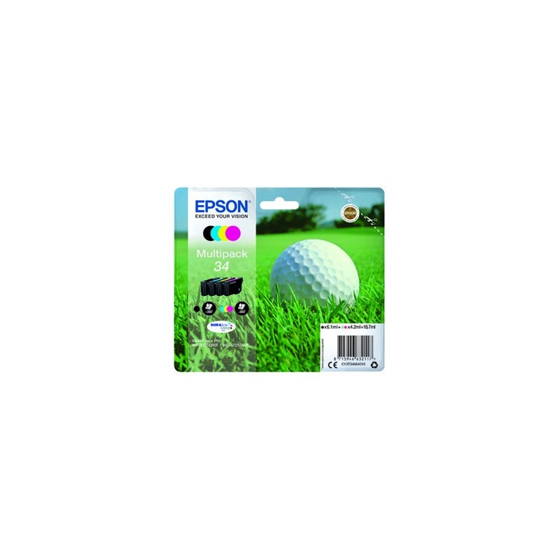 Epson oryginalny ink / tusz C13T34664010, T346640, CMYK, 18.7ml