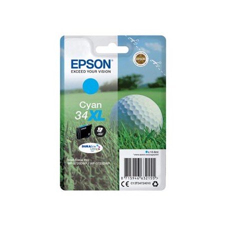 Epson oryginalny ink / tusz C13T34724010, T347240, 34XL, cyan, 10.8ml