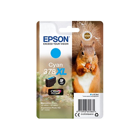 Epson oryginalny ink / tusz C13T37924010, 378XL, cyan, 9,3ml
