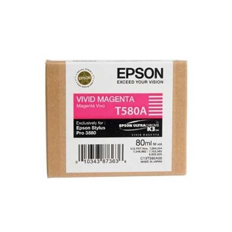 Epson oryginalny ink / tusz C13T580A00, vivid magenta, 80ml