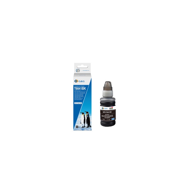 G&G kompatybilny ink / tusz z C13T66414A, NPR-T6641BK-70ml-D, black