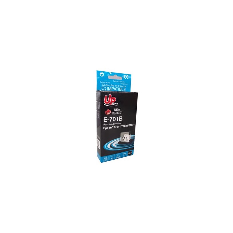UPrint kompatybilny ink / tusz z C13T70114010, E-701B, black, 3200s, 60ml, XXL