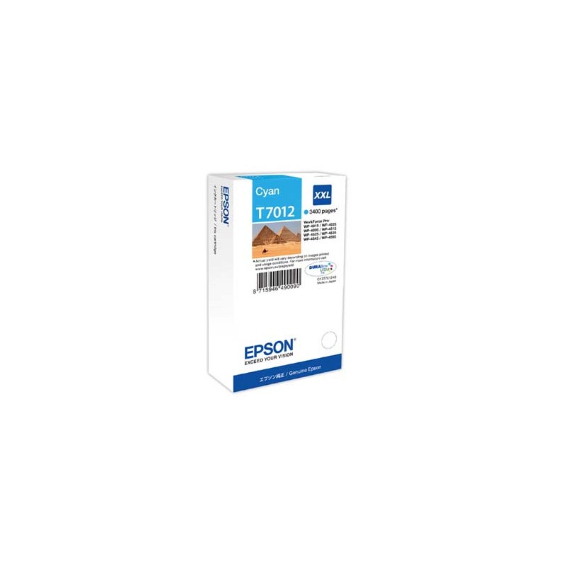 Epson oryginalny ink / tusz C13T70124010, XXL, cyan, 3400s, XXL