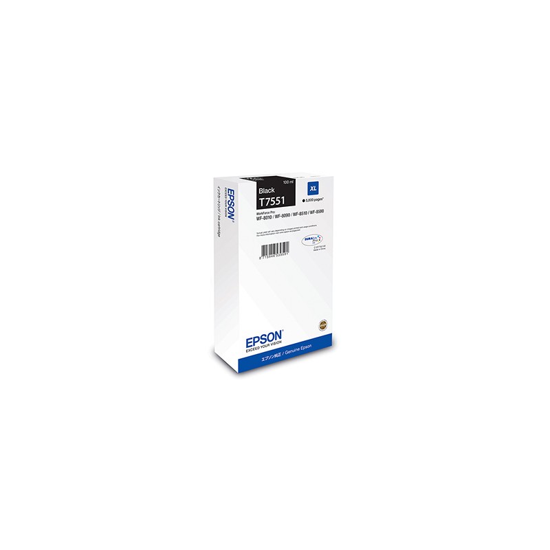 Epson oryginalny ink / tusz C13T75514N, T7551, XL, black, 5000s, 100ml, 1szt