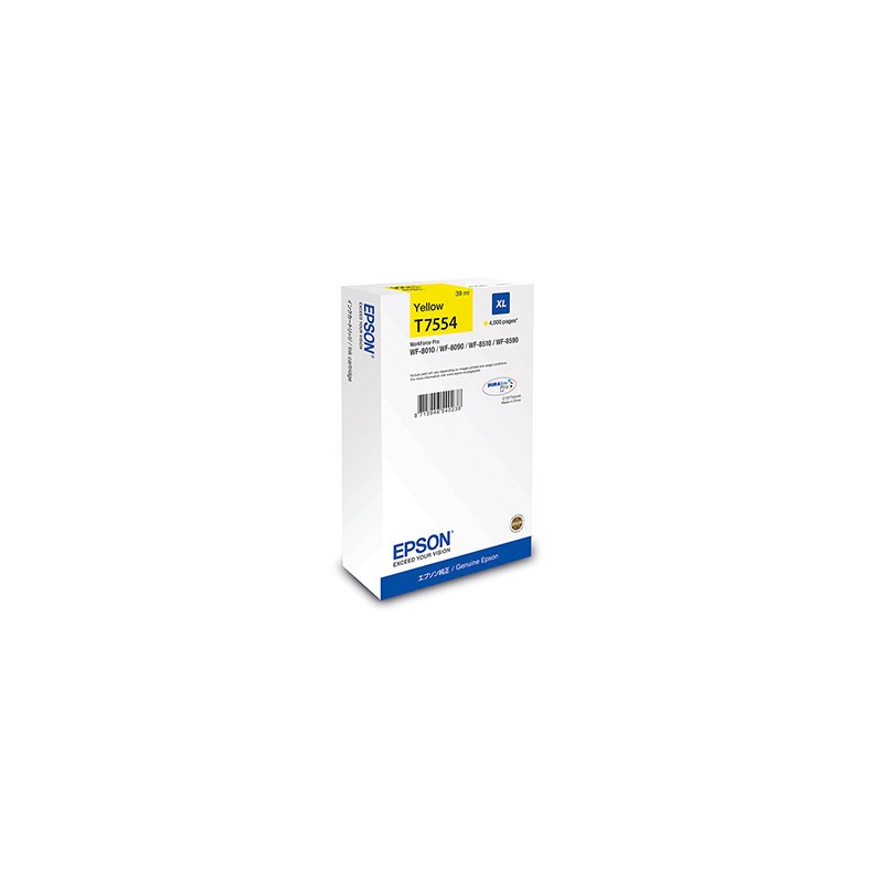 Epson oryginalny ink / tusz C13T75544N, T7554, XL, yellow, 4000s, 39ml, 1szt