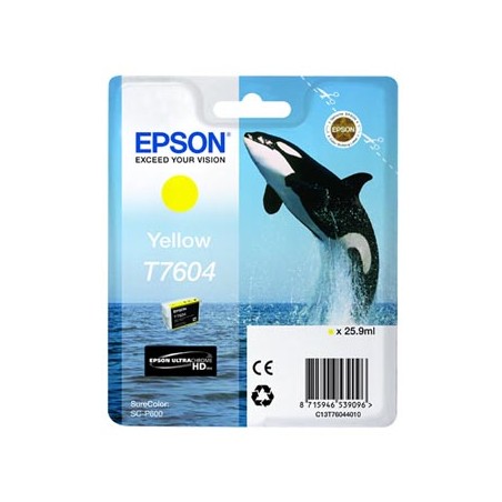 Epson oryginalny ink / tusz C13T76044010, T7604, yellow, 25,9ml, 1szt