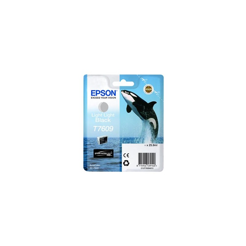 Epson oryginalny ink / tusz C13T76094010, T7609, light light black, 25,9ml, 1szt