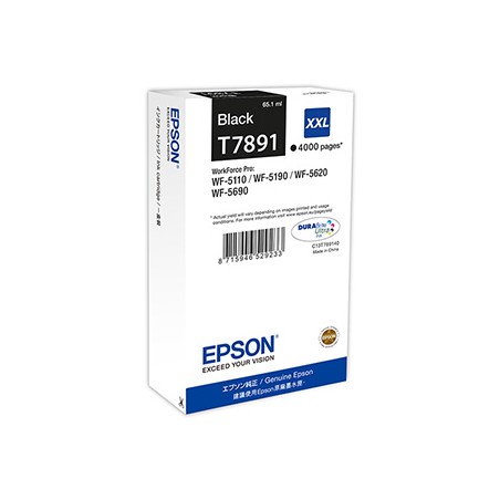 Epson oryginalny ink / tusz C13T789140, T789, XXL, black, 4000s, 65ml, 1szt