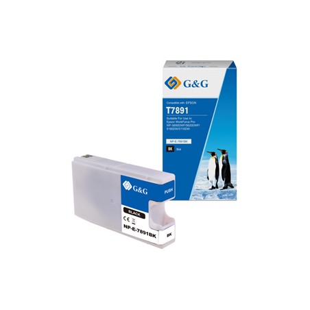 G&G kompatybilny ink / tusz z C13T789140, NP-E-7891BK(D), black, 4000s