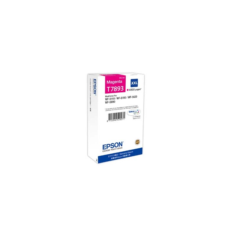 Epson oryginalny ink / tusz C13T789340, T789, XXL, magenta, 4000s, 34ml, 1szt