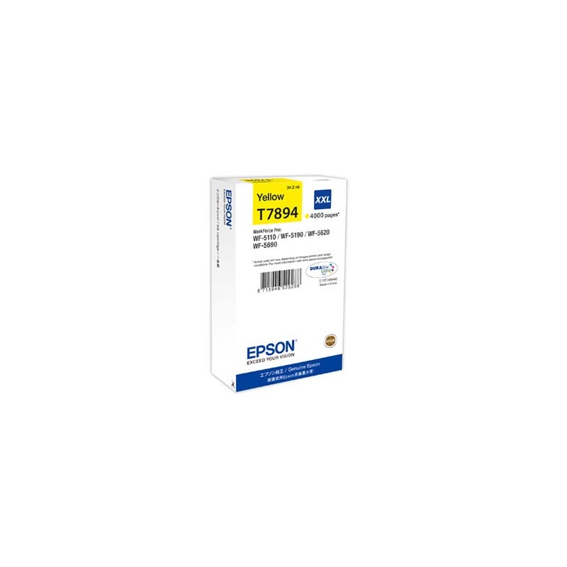 Epson oryginalny ink / tusz C13T789440, T789, XXL, yellow, 4000s, 34ml, 1szt