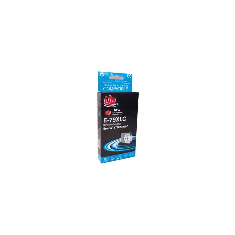 UPrint kompatybilny ink / tusz z C13T79024010, 79XL, XL, E-79XLC, cyan, 2000s, 25ml, 1szt
