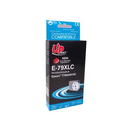 UPrint kompatybilny ink / tusz z C13T79024010, 79XL, XL, E-79XLC, cyan, 2000s, 25ml, 1szt