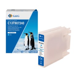 G&G kompatybilny ink / tusz z C13T907240, NP-E-9072C, cyan, 120ml
