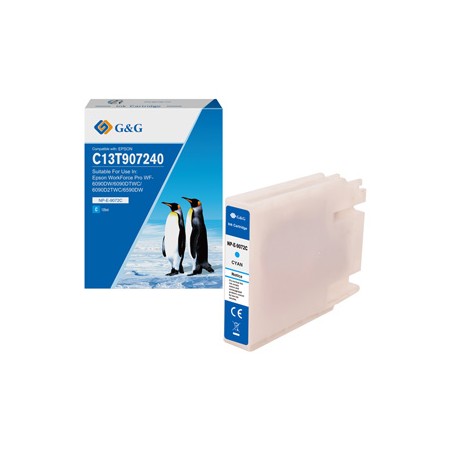 G&G kompatybilny ink / tusz z C13T907240, NP-E-9072C, cyan, 120ml