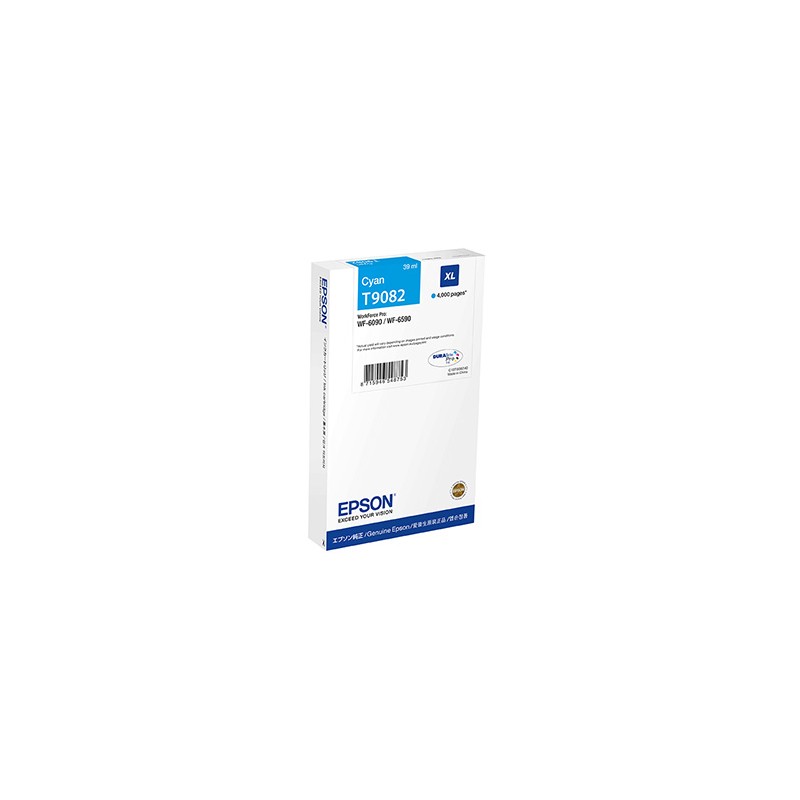Epson oryginalny ink / tusz C13T90824N, T9082, XL, cyan, 39ml