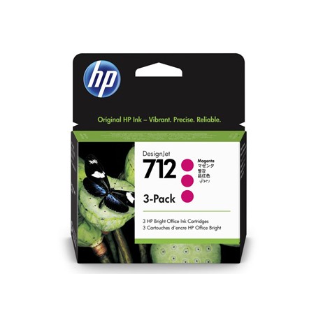 HP oryginalny ink / tusz 3ED78A, HP 712, magenta, 29ml, 3-pack