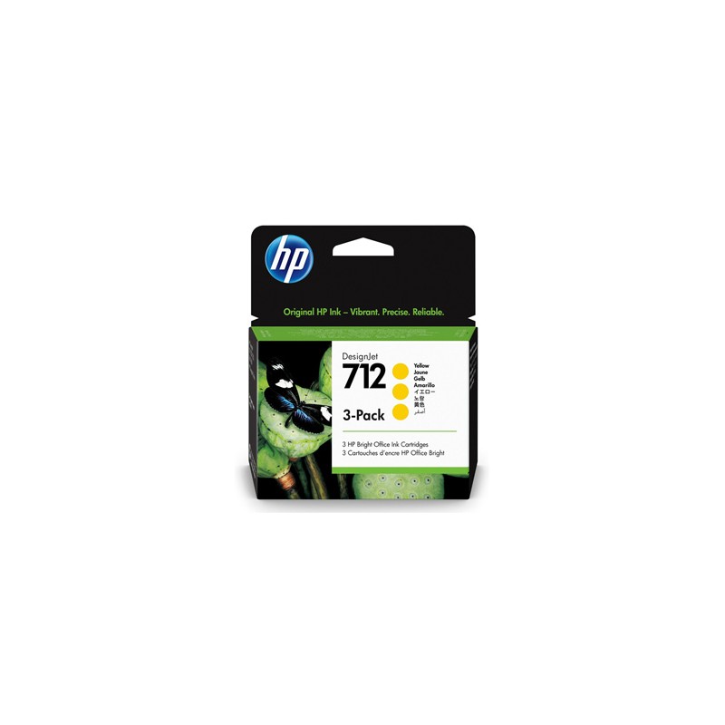 HP oryginalny ink / tusz 3ED79A, HP 712, yellow, 29ml, 3-pack