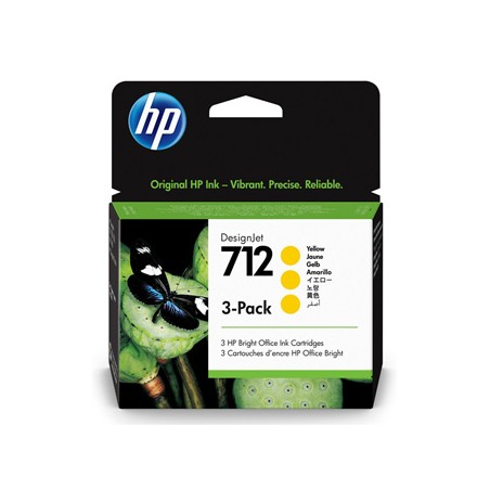 HP oryginalny ink / tusz 3ED79A, HP 712, yellow, 29ml, 3-pack