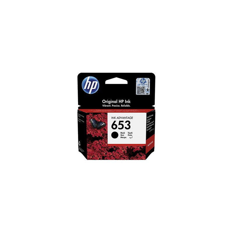 HP oryginalny ink / tusz 3YM75AE, HP 653, black, 360s