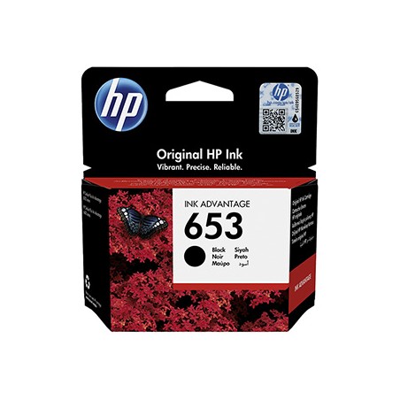 HP oryginalny ink / tusz 3YM75AE, HP 653, black, 360s