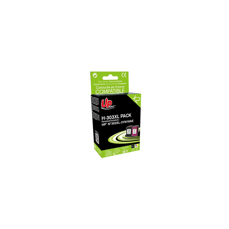 UPrint kompatybilny zestaw tuszy z 3YN10AE, HP 303 XL, black/color, 600/450s, 20/18ml, value pack