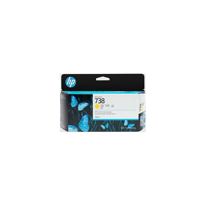 HP oryginalny ink / tusz 498N7A, HP 738, żółta, 130ml