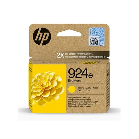 HP oryginalny ink EvoMore 4K0U9NE#CE1, HP 924e, yellow, 800s