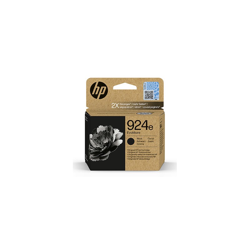 HP oryginalny ink EvoMore 4K0V0NE#CE1, HP 924e, black, 1000s