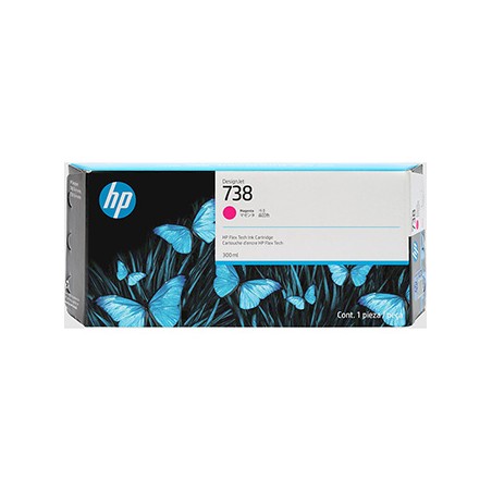 HP oryginalny ink / tusz 676M7A, HP 738, magenta, 300ml