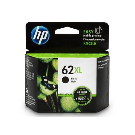 HP oryginalny ink / tusz C2P05AE, HP 62XL, black, 600s