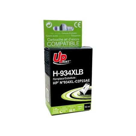 UPrint kompatybilny ink / tusz z C2P23AE, HP 934XL, H-934XLB, black, 1850s, 50ml