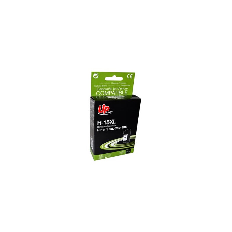 UPrint kompatybilny ink / tusz z C6615DE, HP 15, H-15XL, black, 720s, 40ml